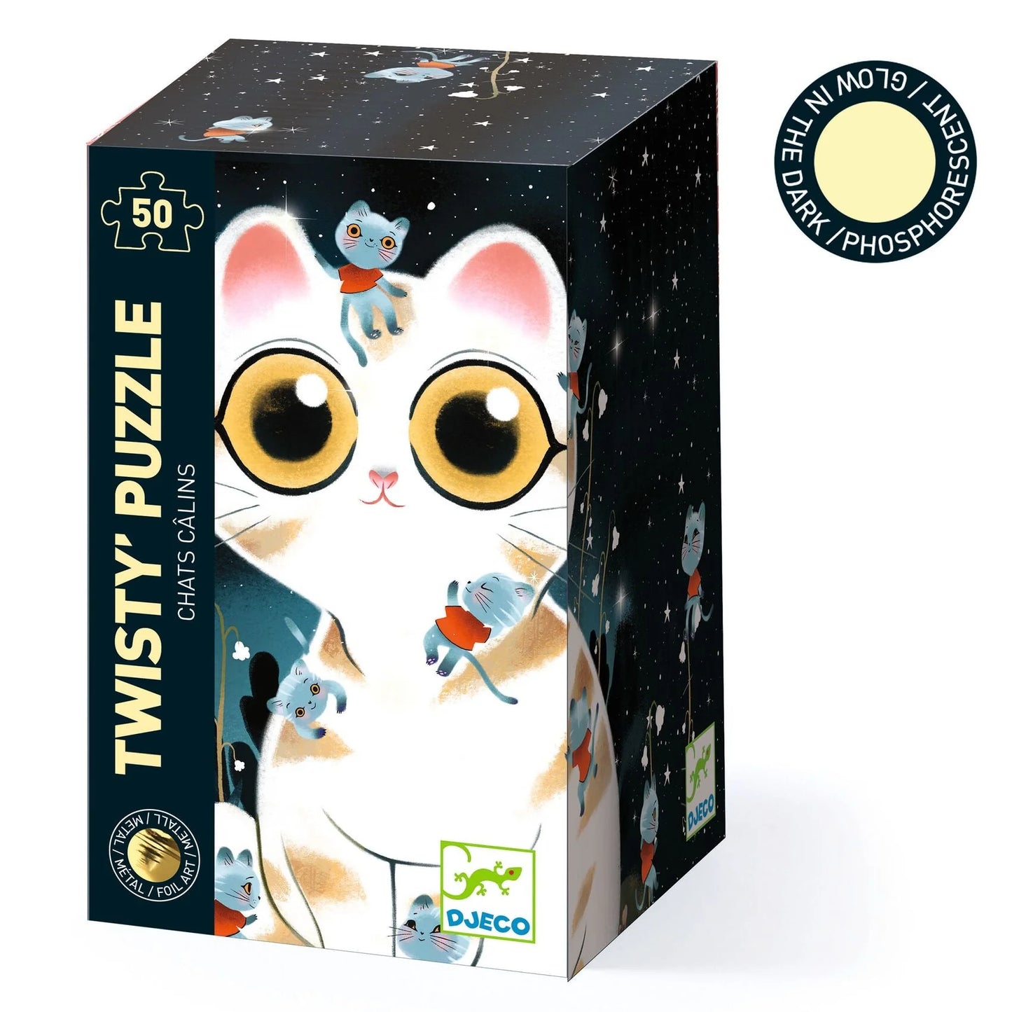 Cuddly Cats | 50pc Glow-in-the-Dark Jigsaw Puzzle