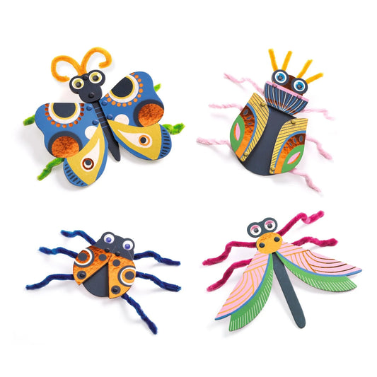 Fuzzy Bugs Collage Craft Kit