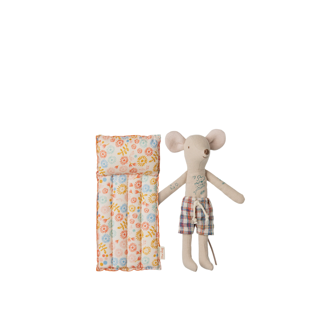 Beach Mouse | Dad With Air Mattress