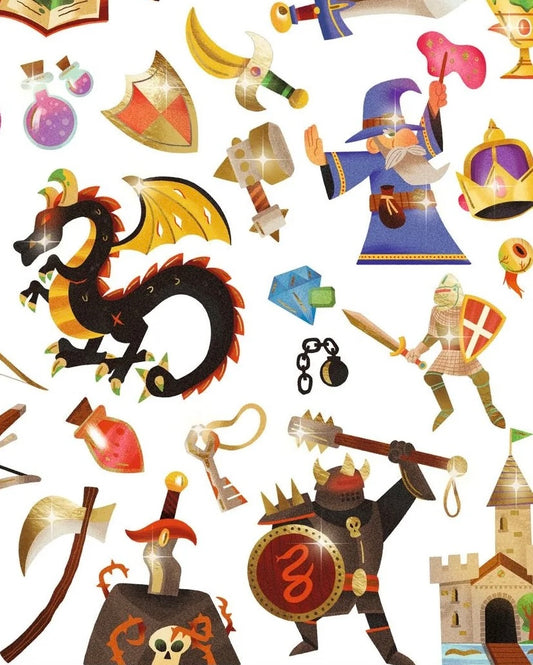 Medievel Fantasy Sticker Sheets