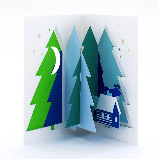 Winter Landscape Pop-Up Card