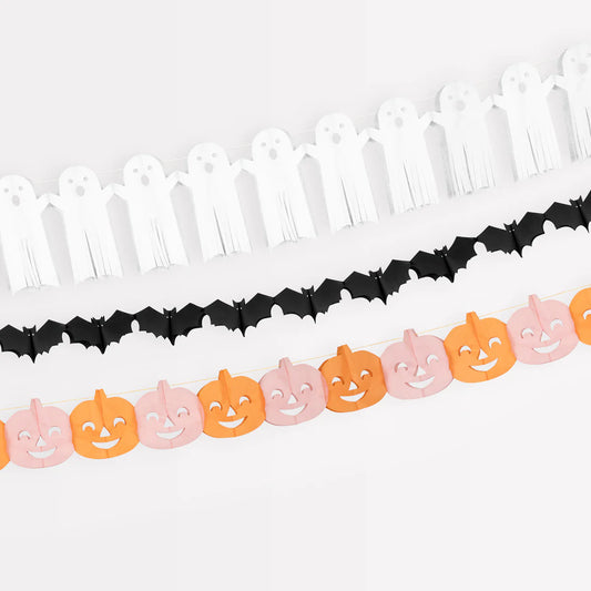 Tissue Paper Halloween Garland