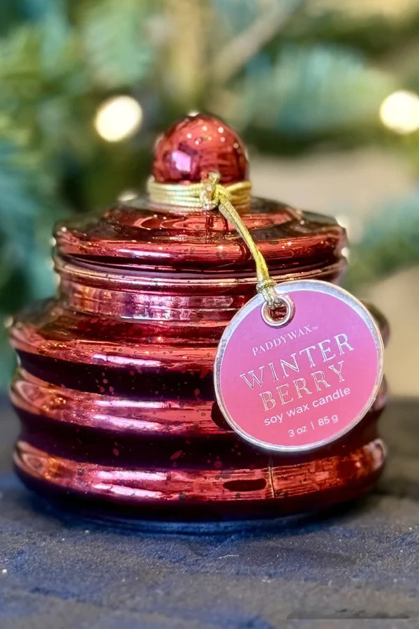 Winter Berry Lidded Candle | Red