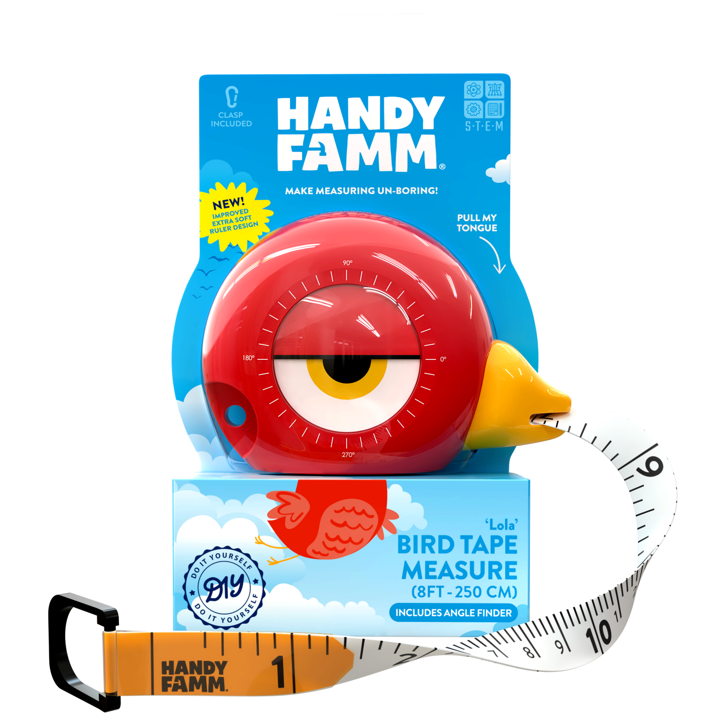 Bird Tape Measure | 3-in-1 Kids Tool