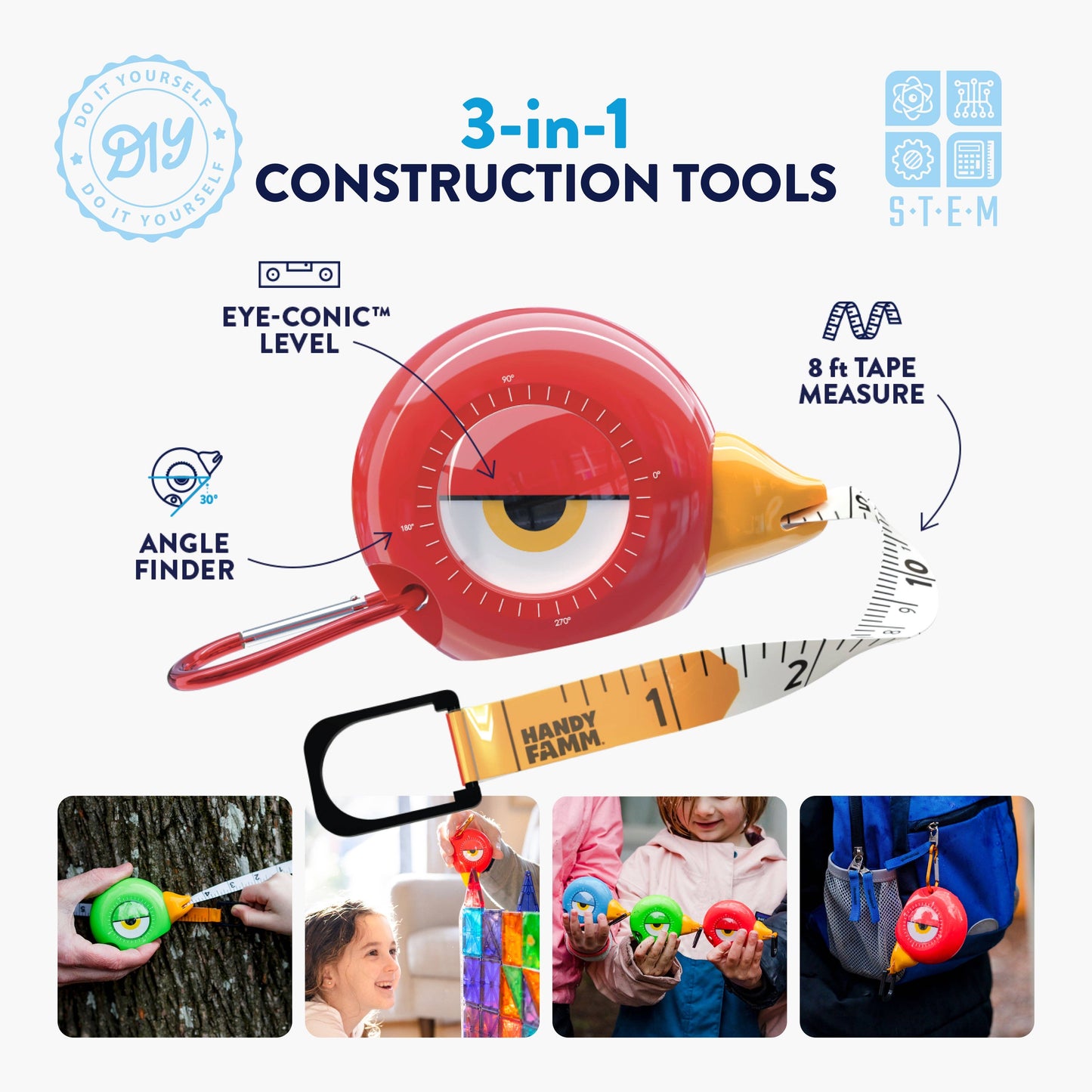 Bird Tape Measure | 3-in-1 Kids Tool