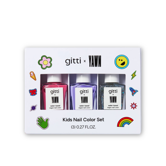 Kids Nail Polish Set | Clean Peel-Off Vegan Nail Polish Trio