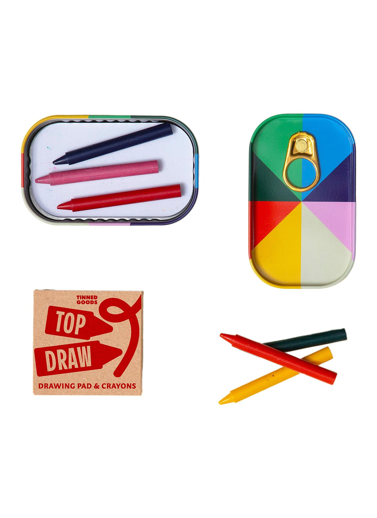 Tinned Goods | Drawing Pad & Crayons