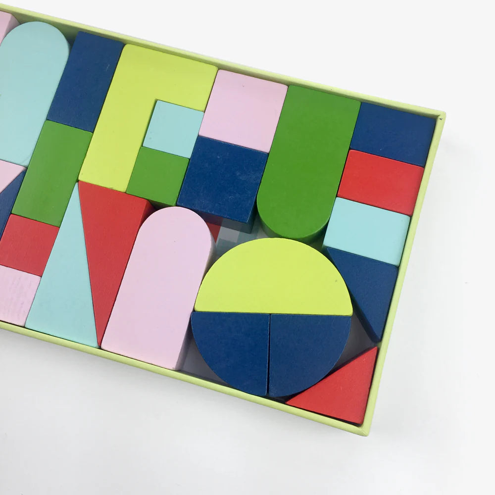 Alpha Shapes Wooden Blocks