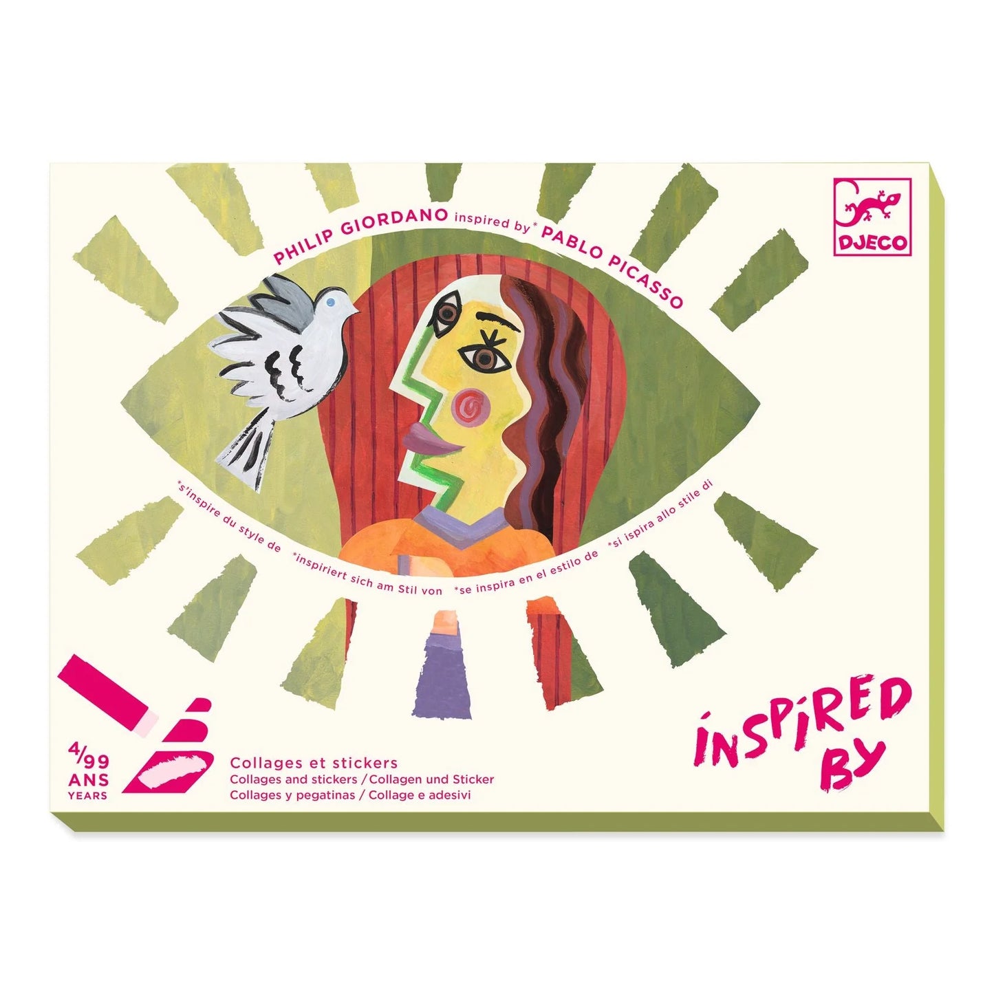 Inspired By Picasso | Square Heads Collage Art Kit