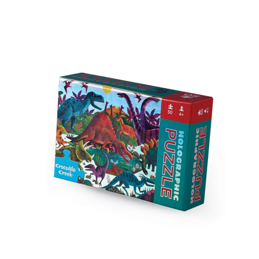 Holographic Dinosaurs | 50 Piece Mini Puzzle