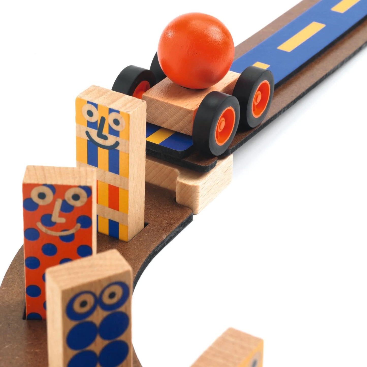 Zig and Go Junior Racer | 52 pc Chain Reaction Construction Set