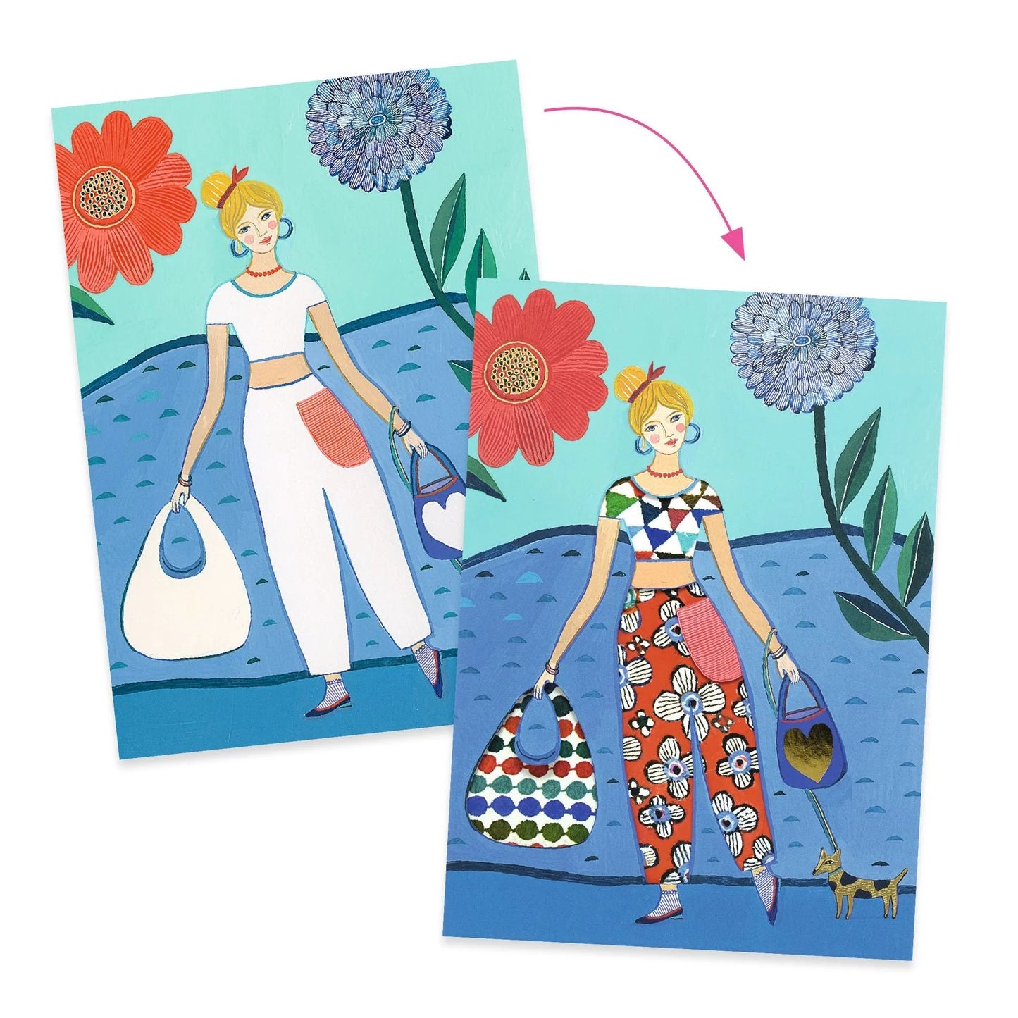 Fashion Magic Sticker Collage Activity