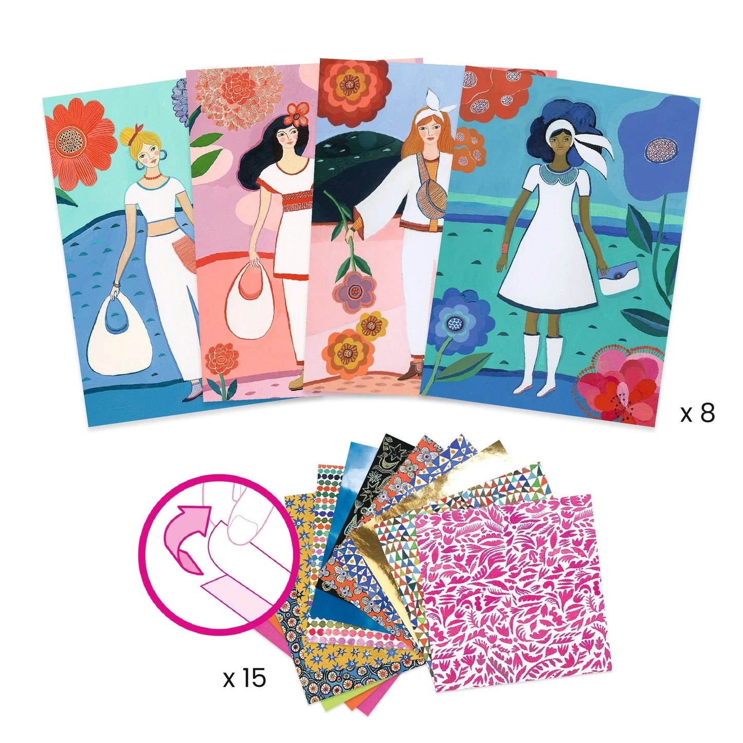 Fashion Magic Sticker Collage Activity
