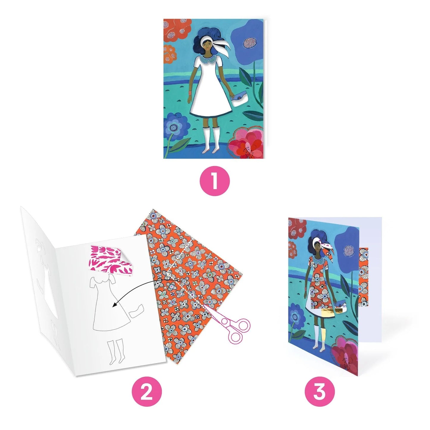 Fashion Magic Sticker Collage Activity