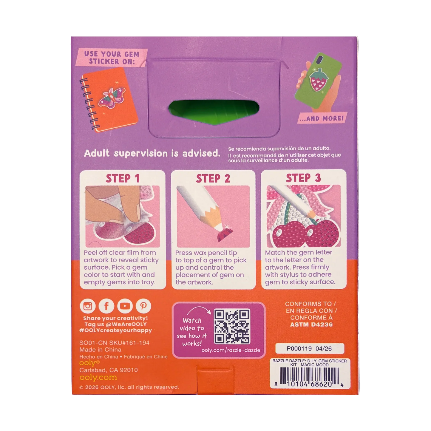 Razzle Dazzle Mini DIY Gem Sticker Kit - Magic Mood