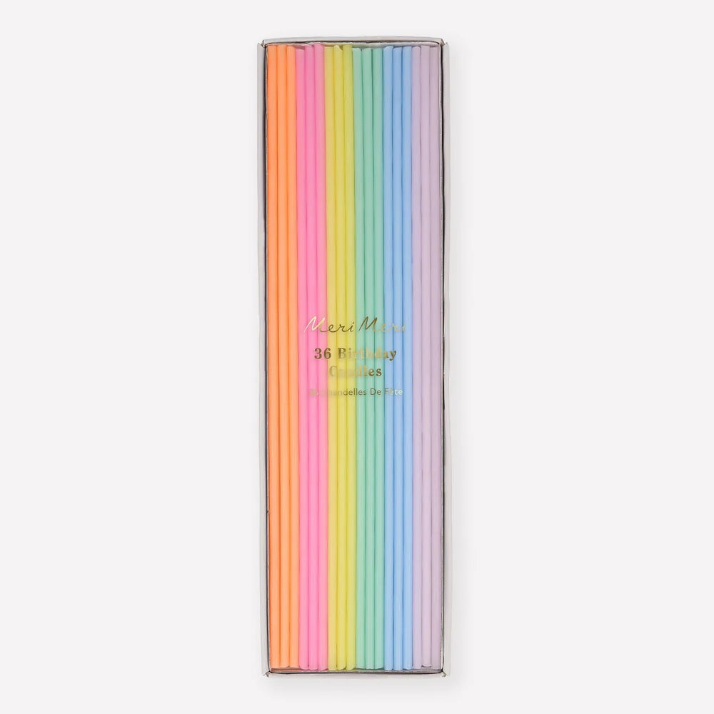 Super Skinny Striped Candles