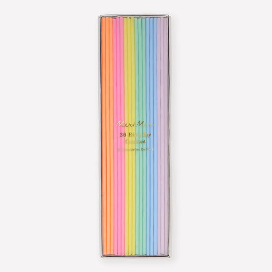 Super Skinny Striped Candles
