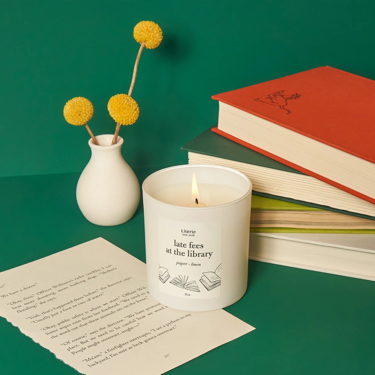 Late Fees at the Library Candle