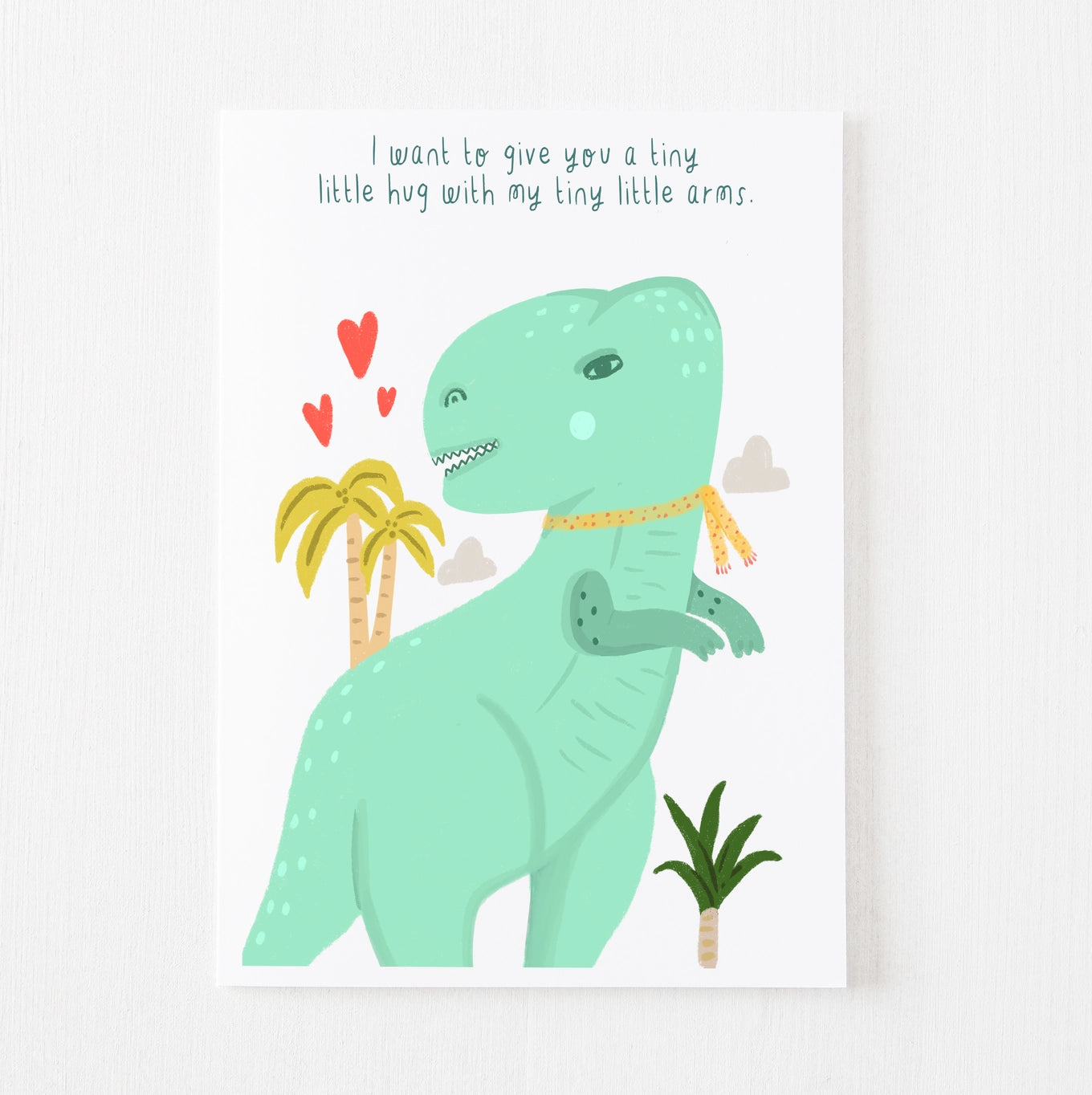 Dino Hugs greeting card