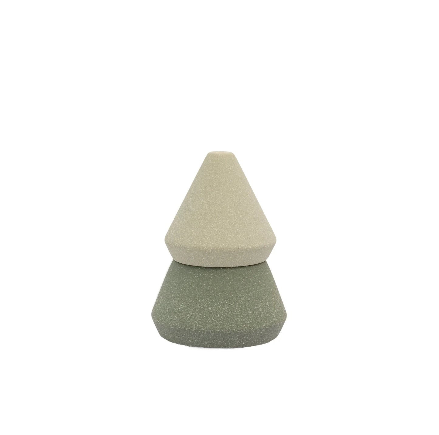 Cypress & Fir 5.5 oz | Green Speckled Ceramic Tree Candle
