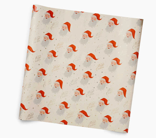 Santa Gift Wrapping Paper Roll