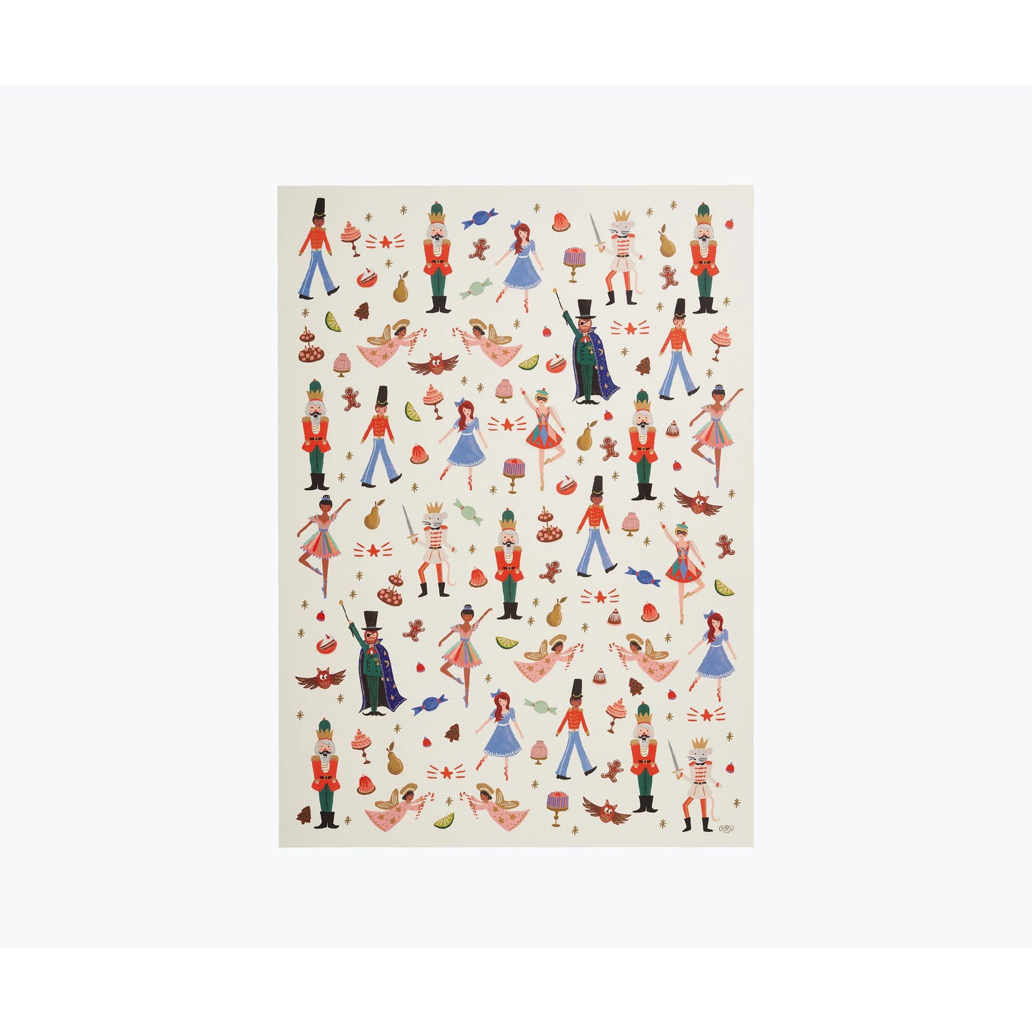 Nutcracker Gift Wrap Sheets | Roll of 3