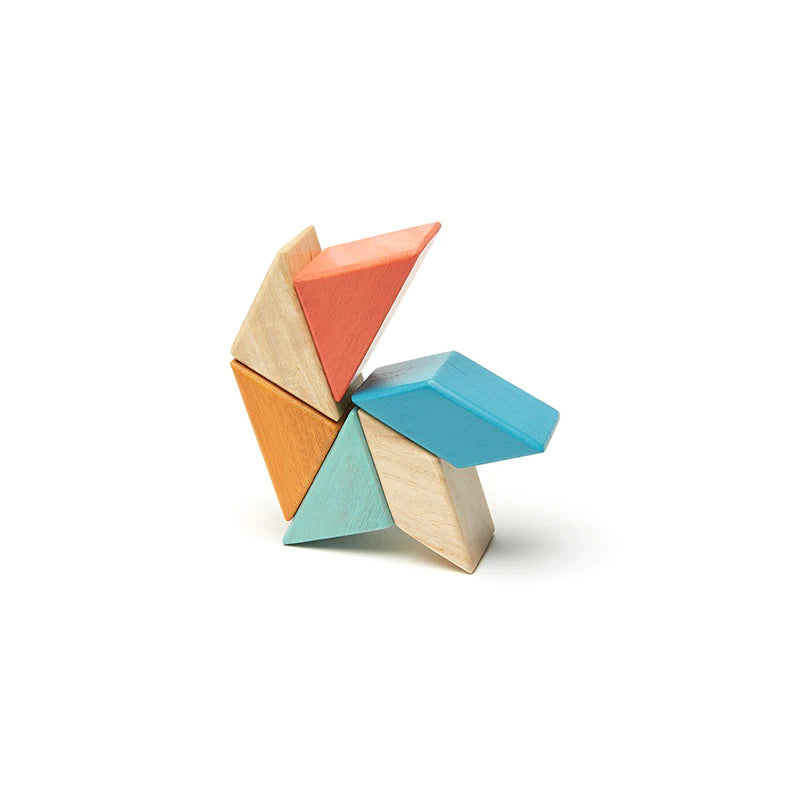 Pocket Pouch Prism | Magnetic Wooden Block Set