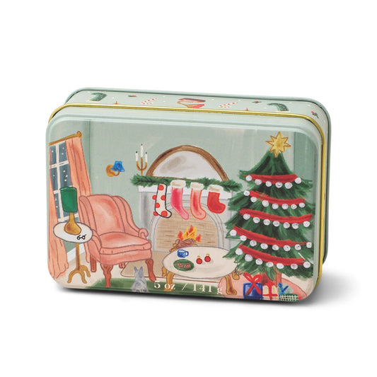 Holiday 5 Oz Candle Tin - Persimmon & Chestnut