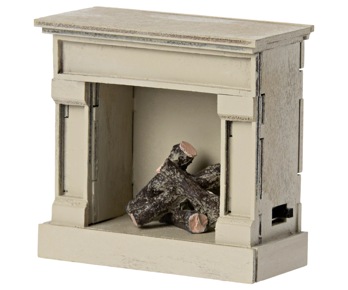 Miniature Fireplace | Off-White