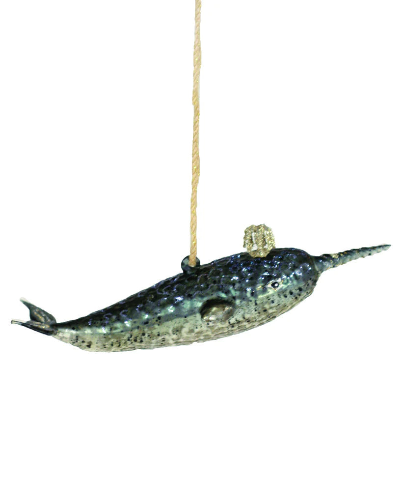 Victorian Narwhal Ornament