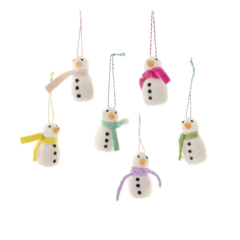 Merry & Bright Snowman Ornament