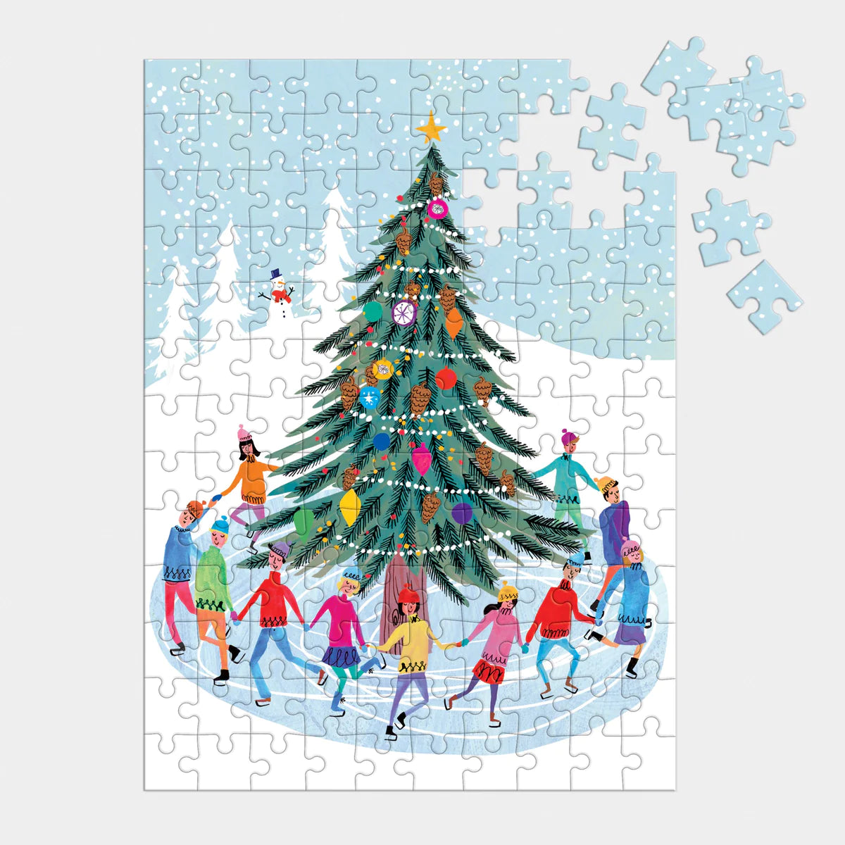 Tree Skaters | 130 Piece Puzzle Ornament