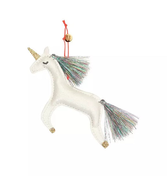 Glitter Unicorn Ornament