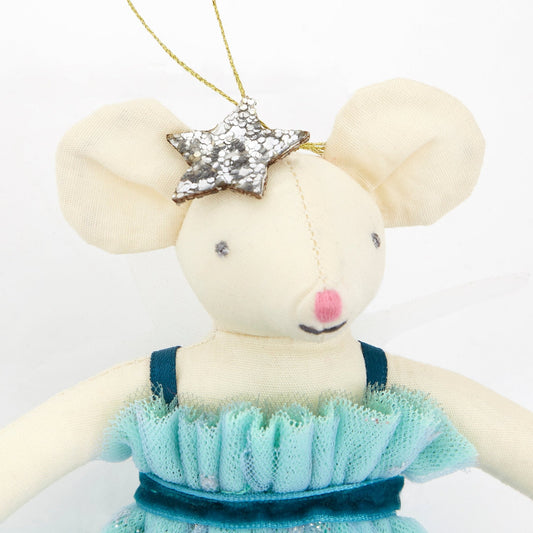 Green Fairy Mouse Ornament