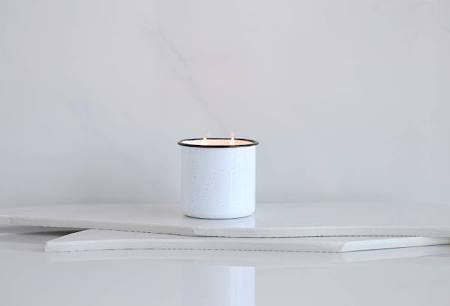 White Woods and Mint Candle