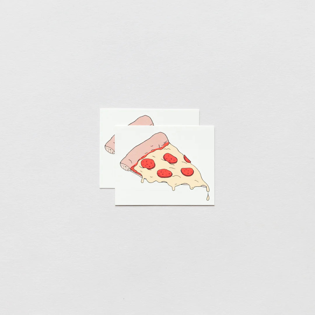 Pizza Slice Tattoo Pair