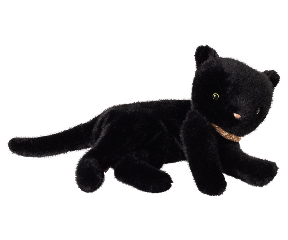 Sleeping Kitten Plush | Medium Black