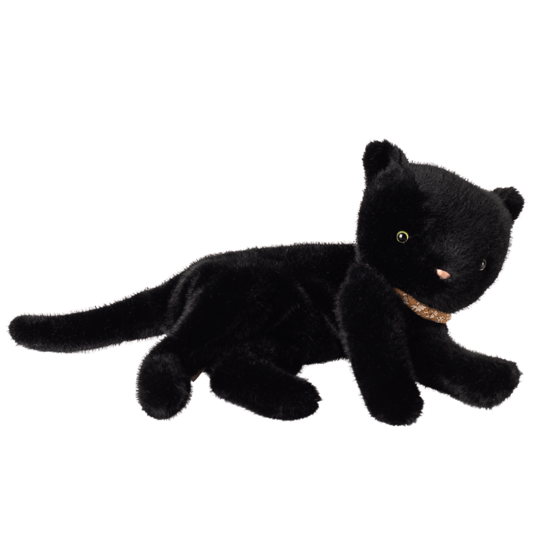 Sleeping Kitten Plush | Medium Black