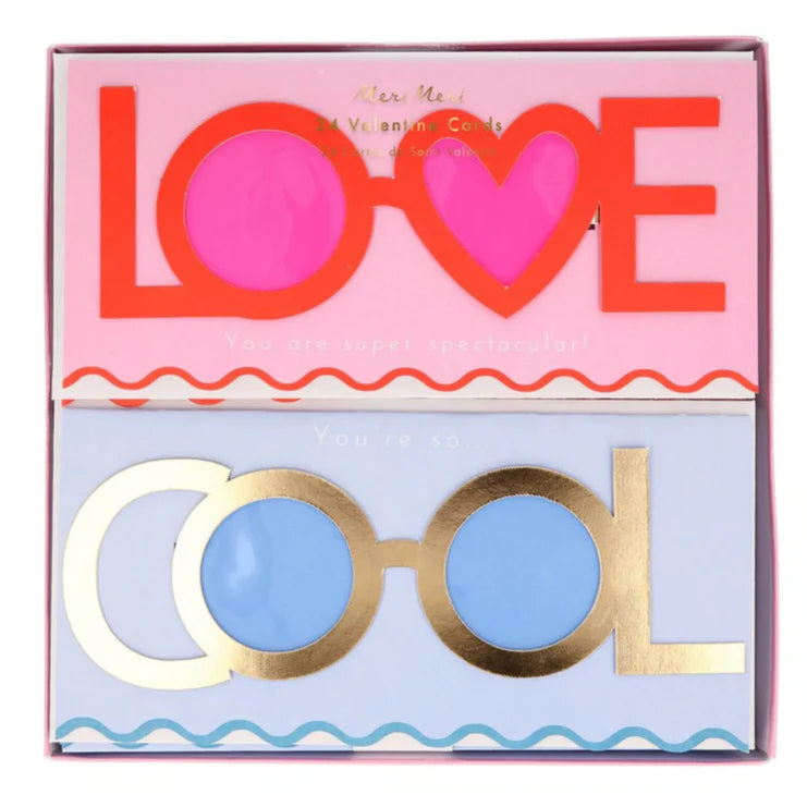 Valentine Cards With Glasses