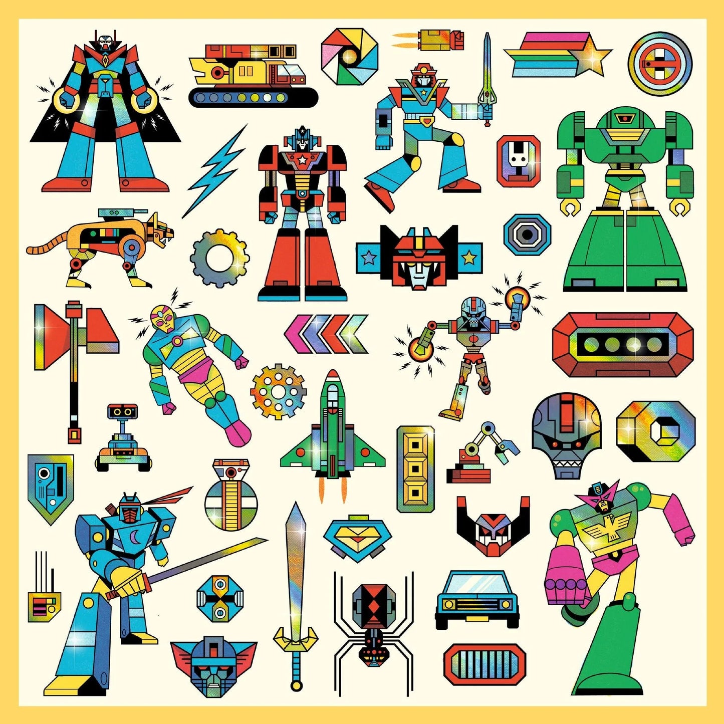 Robot Sticker Sheets