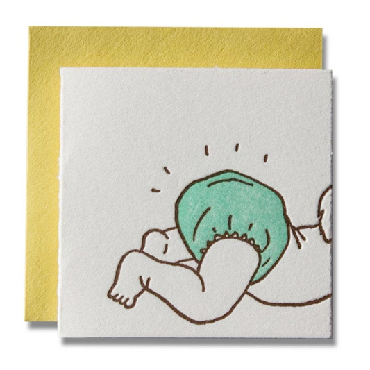 Bottoms Up Tiny New Baby/Shower Card