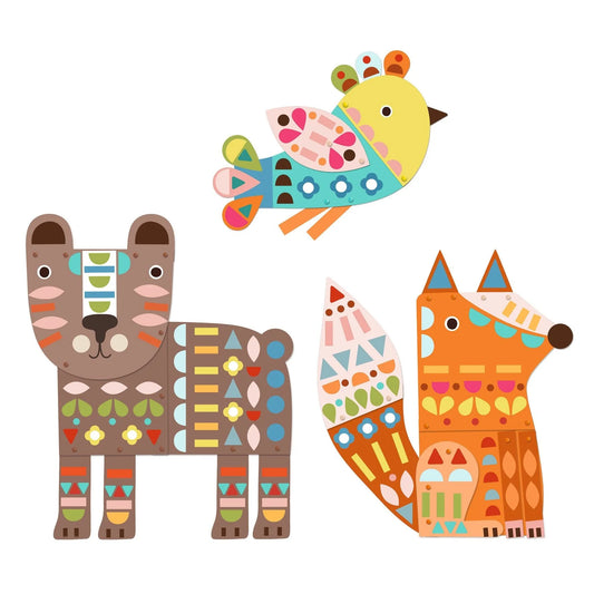 Giant Animals Sticker Collage Art Kit