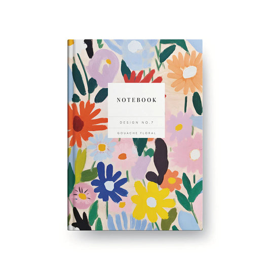 Gouache Floral Hardcover Notebook
