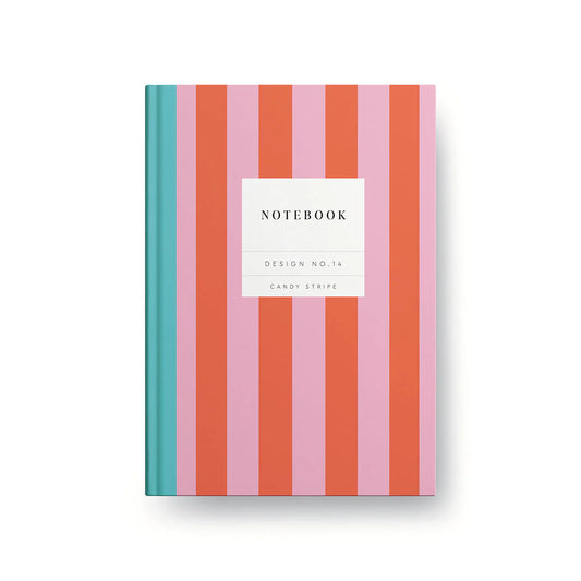 Candy Stripe Hardcover Notebook