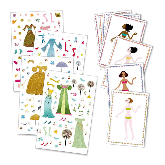 Paper Dolls Dresses Through the Seasons