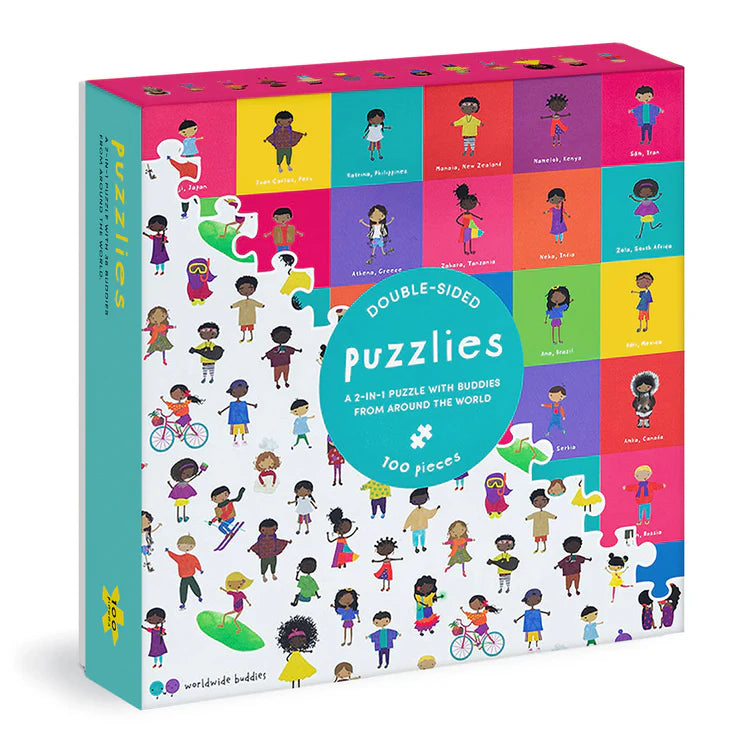 Puzzlies | 100 Piece Double-Sided Jigsaw Puzzle