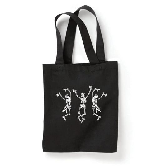 Halloween Tote Bag | Dancing Skeletons