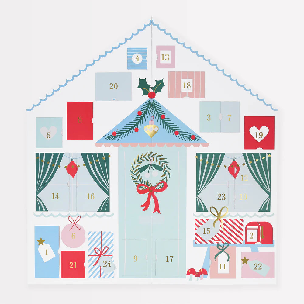 Santa’s Cabin Sticker Advent Calendar