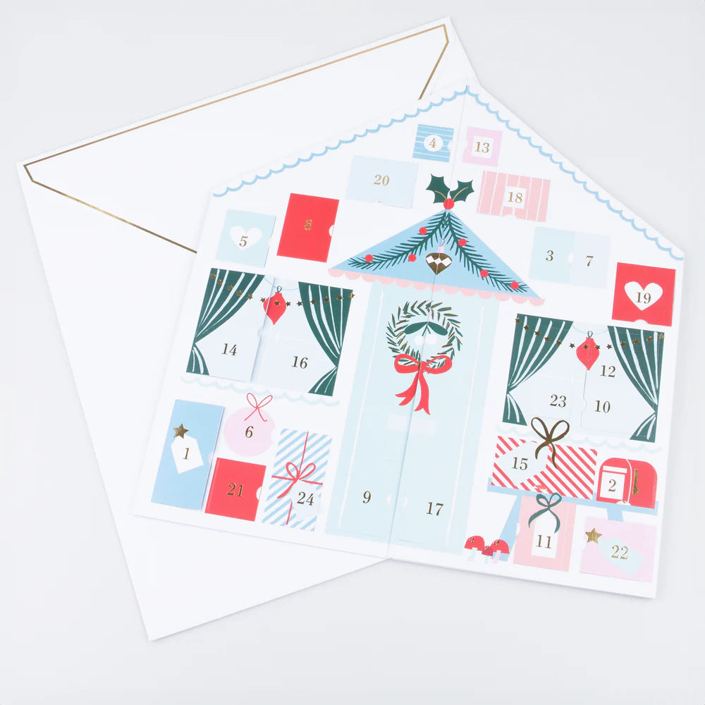 Santa’s Cabin Sticker Advent Calendar