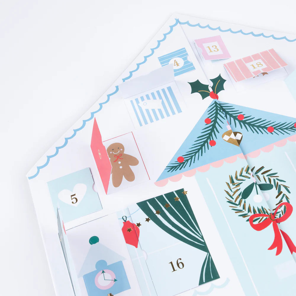 Santa’s Cabin Sticker Advent Calendar